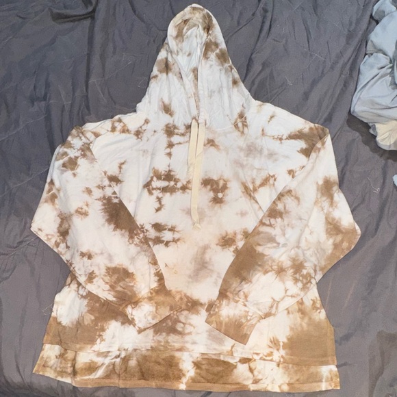 FOUND LOS ANGELES TAUPE TIE DYE SWEATER - Picture 2 of 4